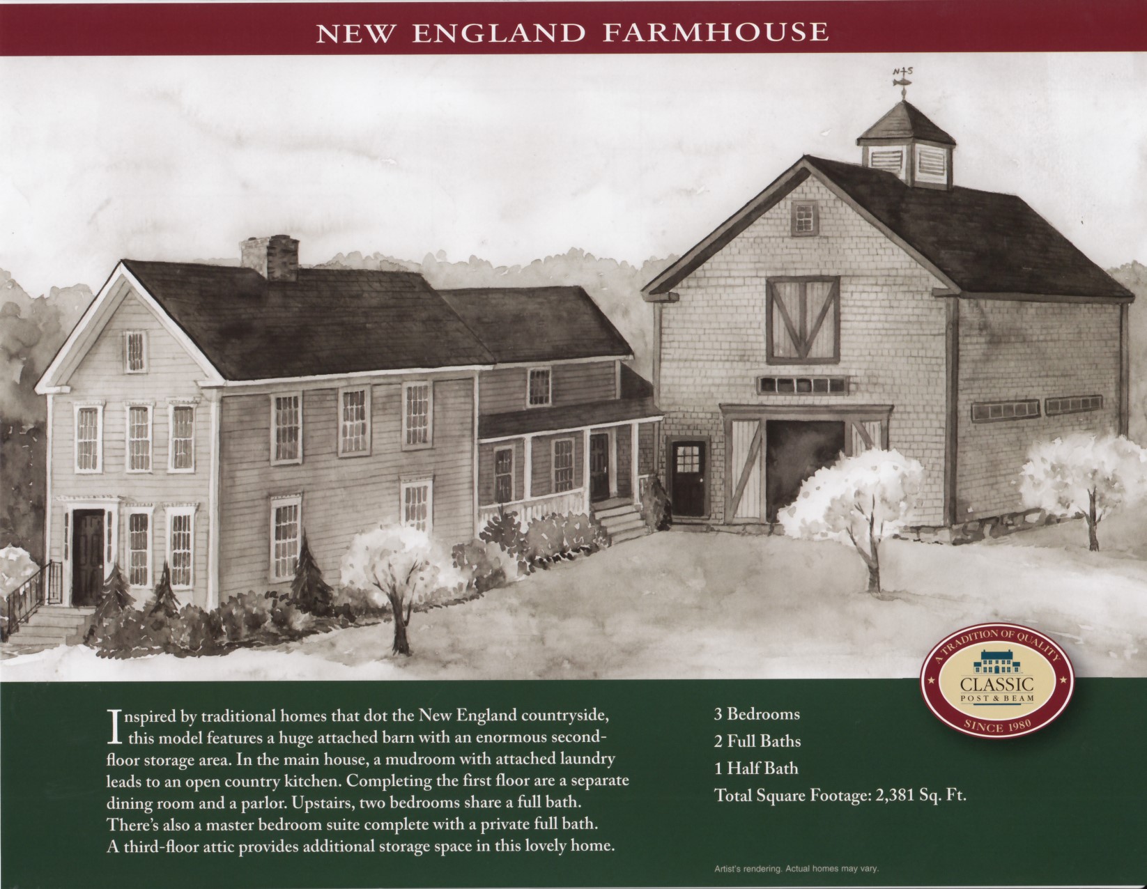 The New England Farmhouse Northeastern Log Homes